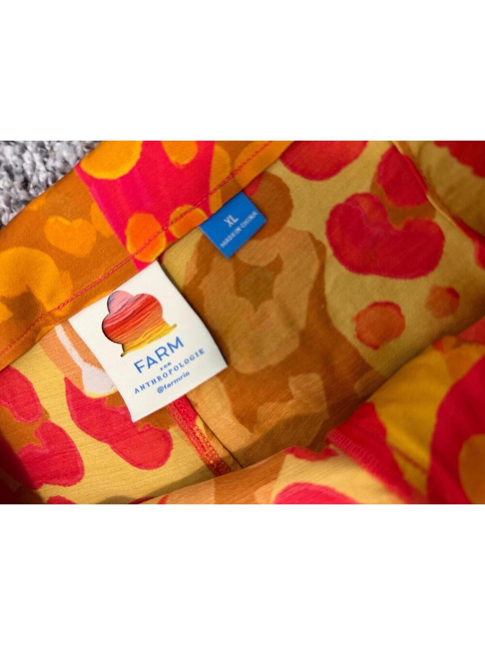 Farm Rio Anthropologie Colorful Animal Print Crop Satin Wide Leg Pants Size XL - Picture 3 of 10